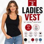 2-Pack Ladies Vest Tops