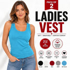 2-Pack Ladies Vest Tops