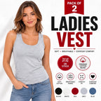 2-Pack Ladies Vest Tops